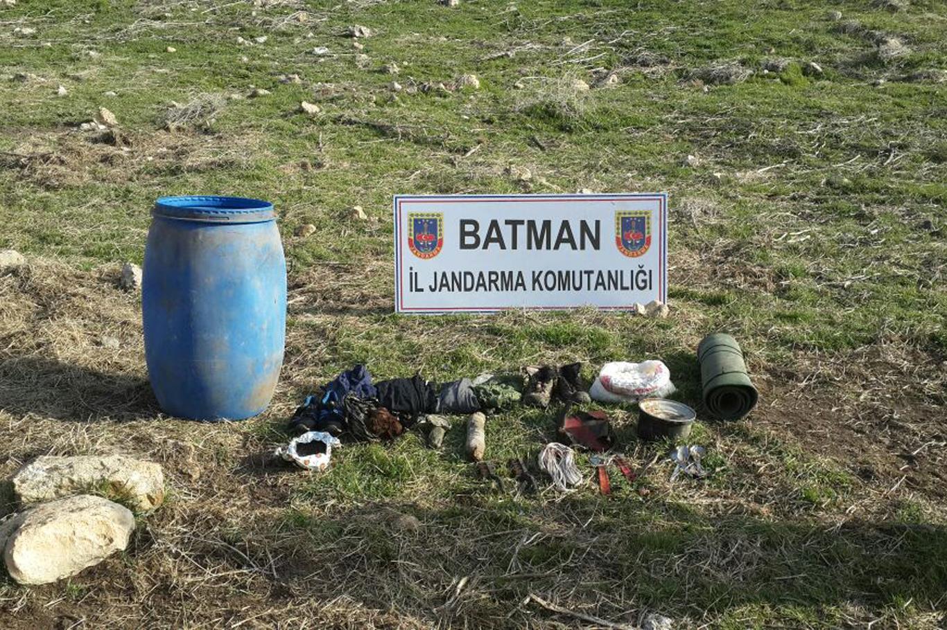 Batman'da PKK'ye ait sığınak bulundu